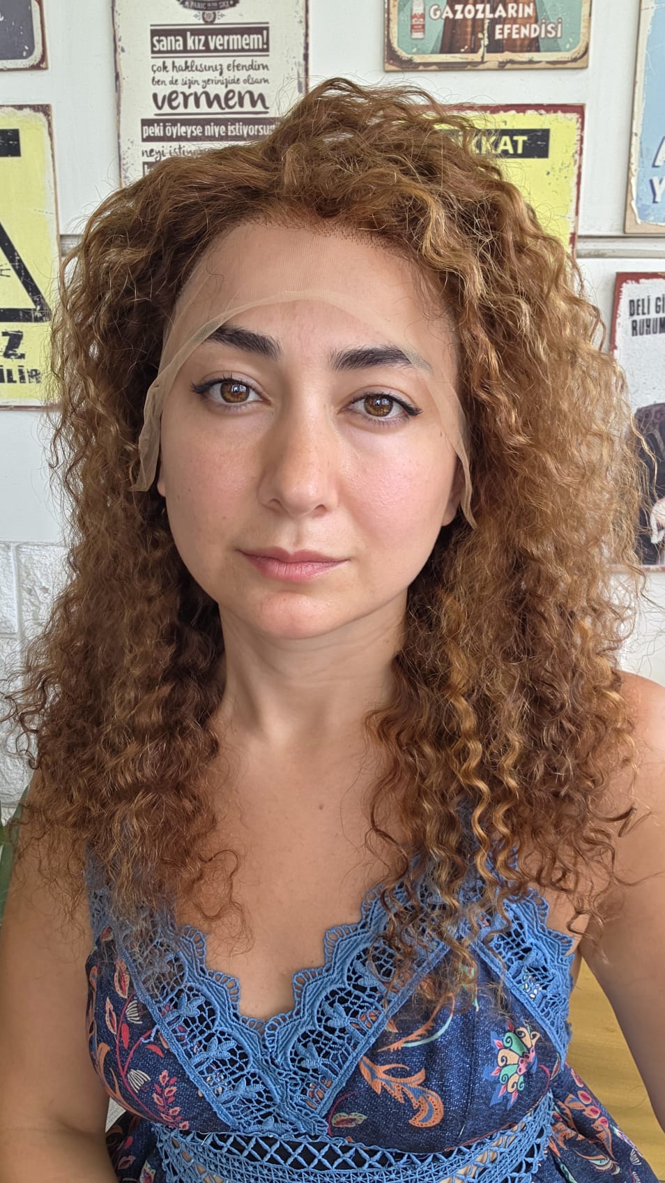 HERYÖNE AYRILAN KIVIRCIK GERÇEK SAÇ PERUK PERUKÇU ALEV  KS878