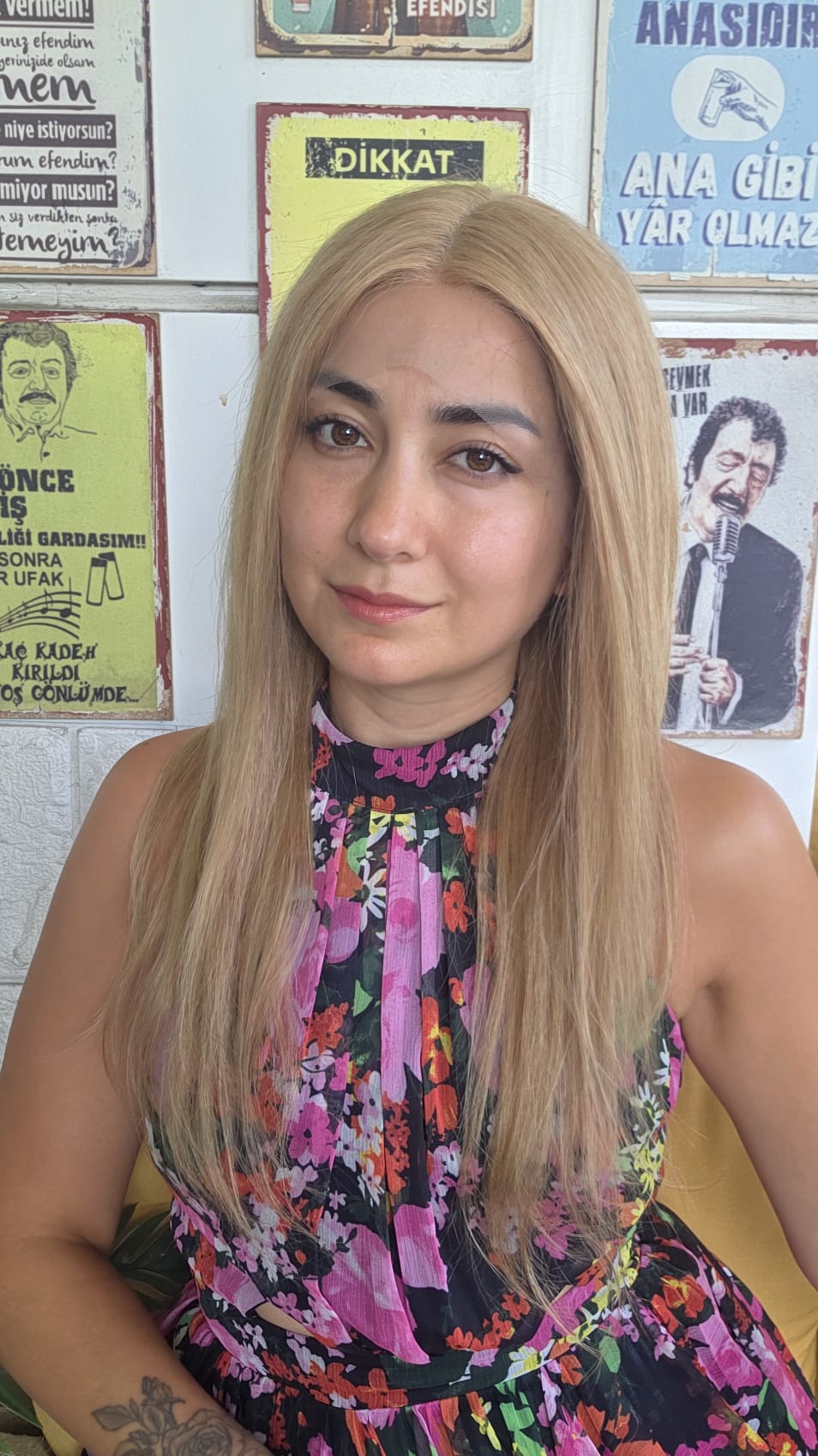 PERUKÇU ALEV GERÇEK SAÇ PERUK YELW22