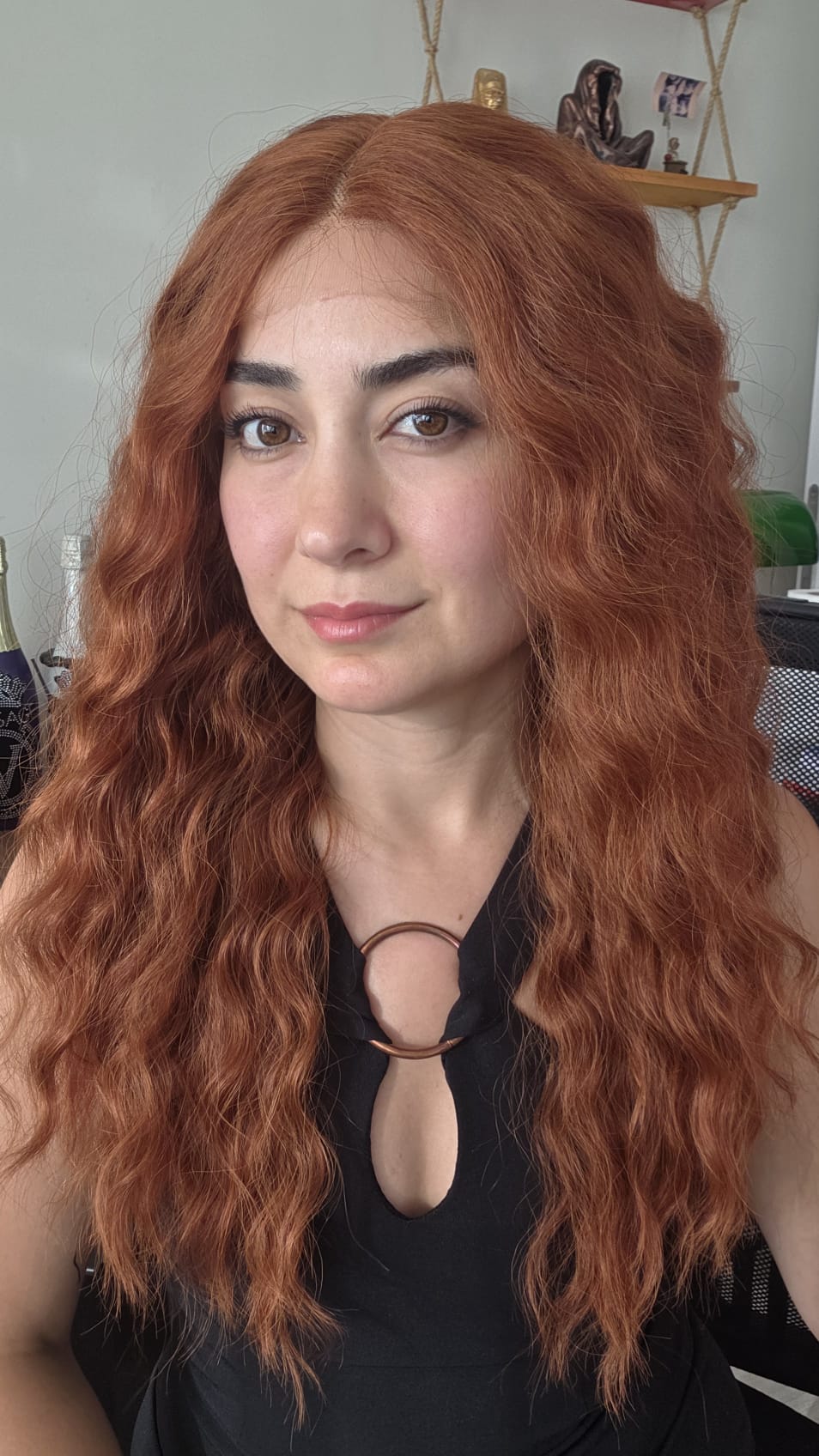 PERUKÇU ALEV SENTETİK TÜL PERUK RED130