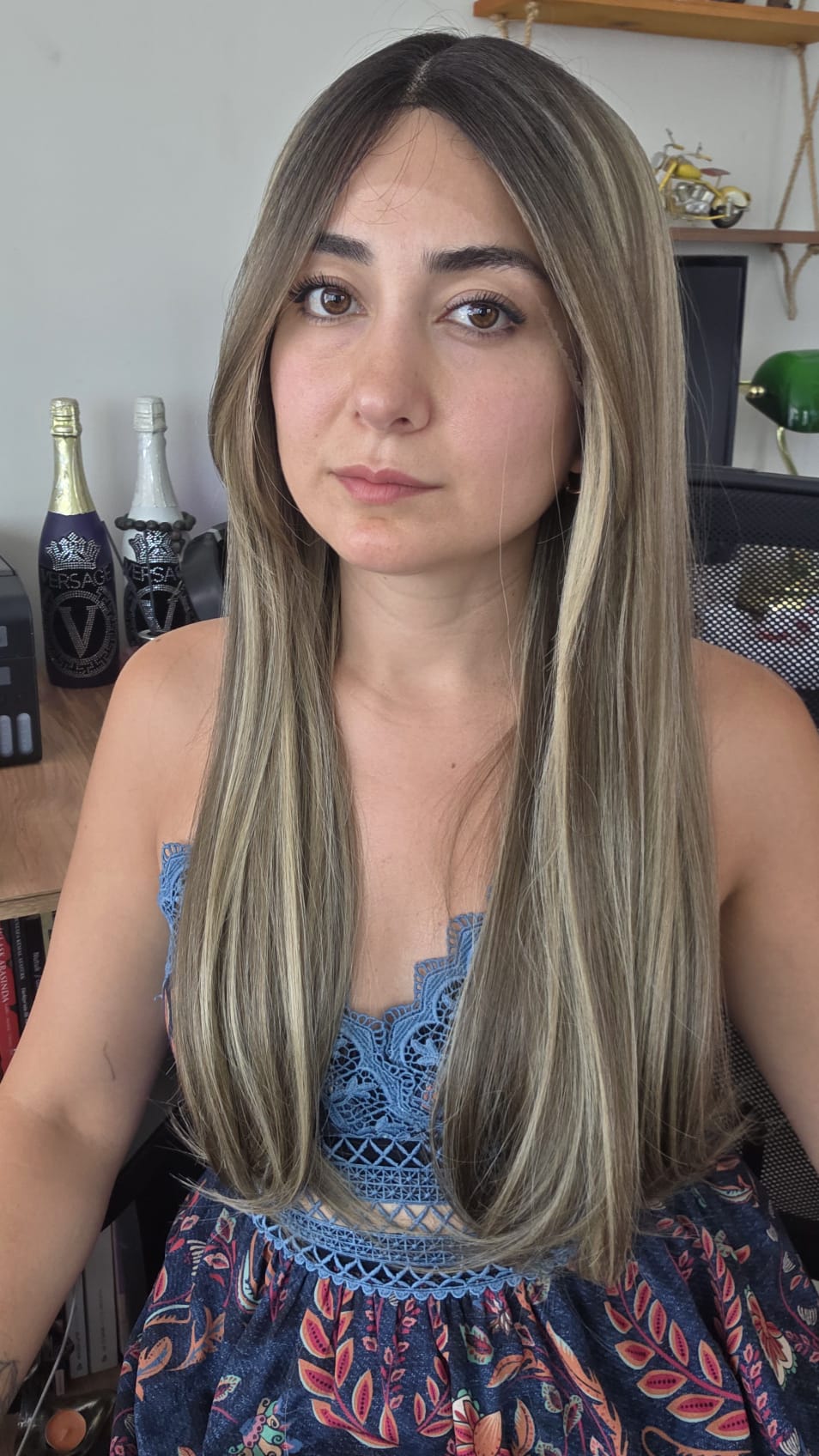 PERUKÇU ALEV SENTETİK TÜL PERUK SUSIE33